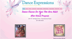 Desktop Screenshot of danceexpressions.net