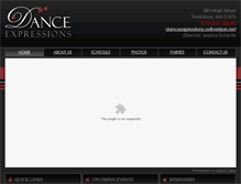 Tablet Screenshot of danceexpressions.us